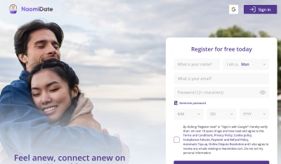 NaomiDate screenshot 2